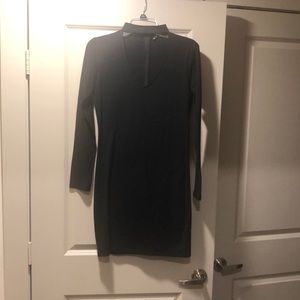Long sleeve black dress